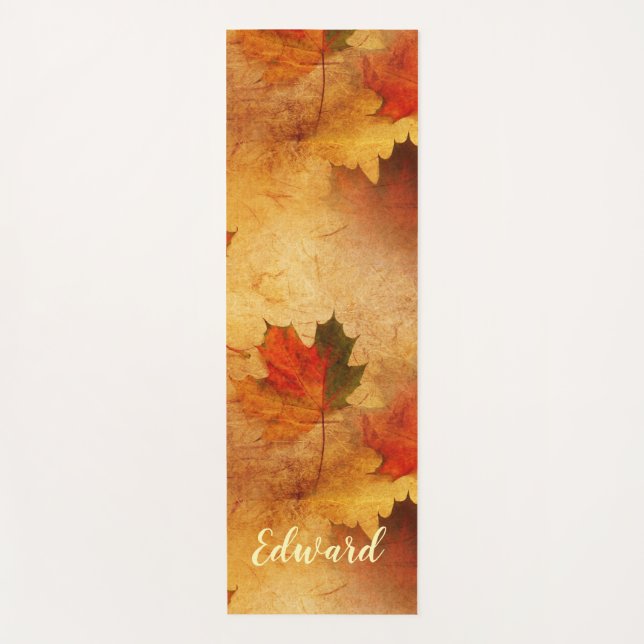 Autumn Erntedank Holiday Custom Yogamatte (Vorderseite)