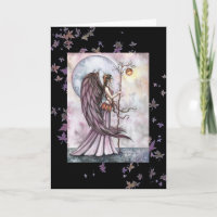 Autumn Fairy Greeting Card von Molly Harrison