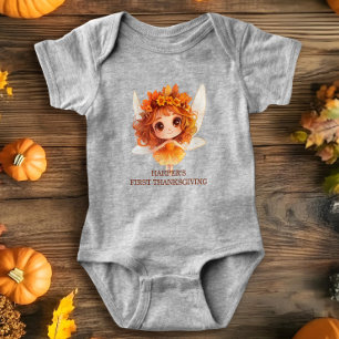 Autumn Fairy Woodland Baby Strampler
