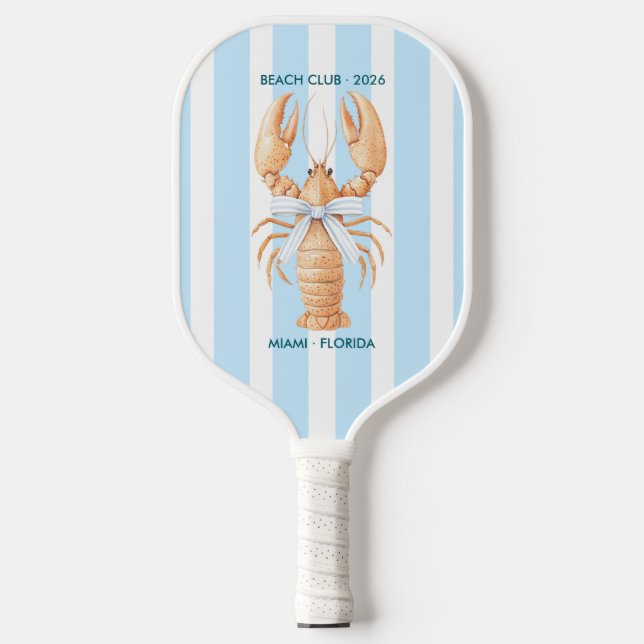 Autumn - Fall Coastal Chic Beach Club Pickleball Schläger (Vorderseite)