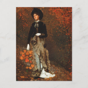 Autumn Fine Art Winslow Homer Feiertagspostkarte