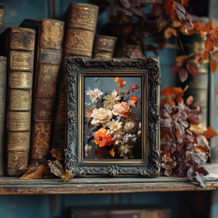 Autumn Floral Art Poster
