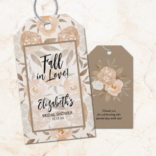 Autumn Floral Bevorzugung Geschenkanhänger