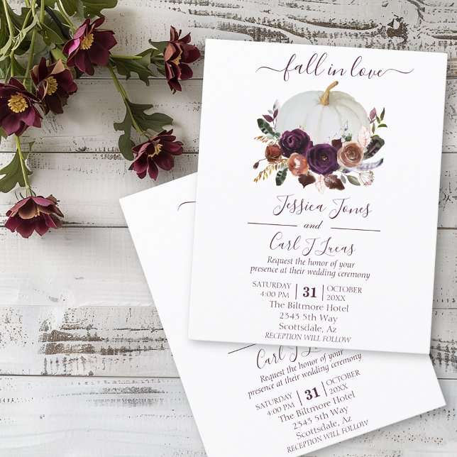 Autumn Floral Pumpkin Boho Wedding Fall (Von Creator hochgeladen)