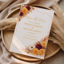 Autumn Floral Warm Announcement