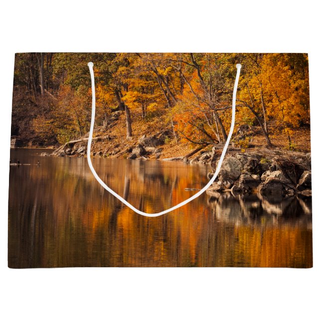Autumn Forest Große Geschenktüte (Vorderseite)