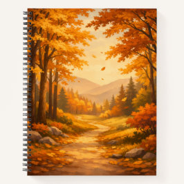 Autumn Forest Spiral Notebook Notizbuch