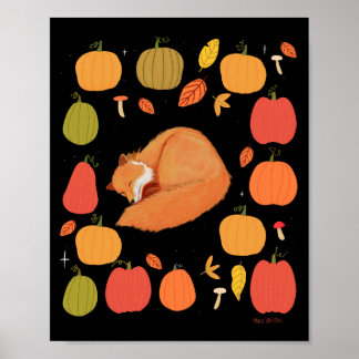 Autumn Fox Print, Value Poster Paper (Matte)