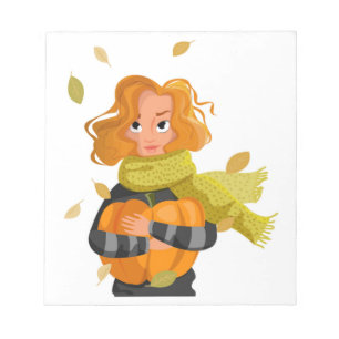 AUTUMN FRAU NOTIZBLOCK