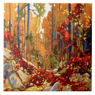 Autumn Garland, Fine Art von Tom Thomson,  Fliese