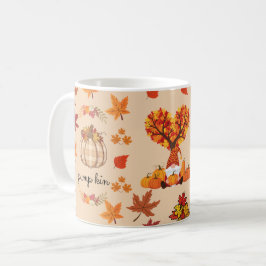 Autumn Gnome Pumpkin Fall Art Print Kaffeetasse