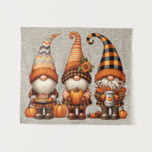 Autumn Gnomes Tapestry Wandteppich