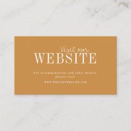 Autumn Gold moderne typografie Website Insert card Platzkarte