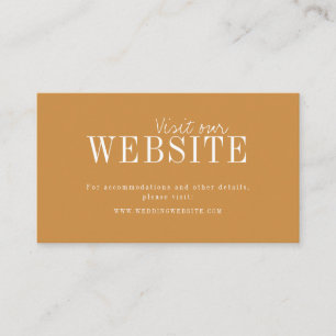 Autumn Gold moderne typografie Website Insert card Platzkarte