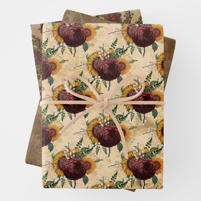 Autumn Gothic Geschenkpapier Set (Beispiel)