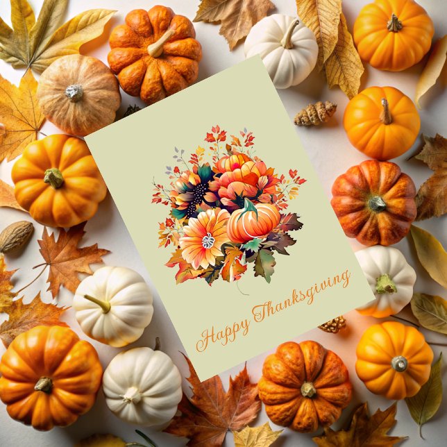 Autumn Gratitude, Thanksgiving invitation Karte (Von Creator hochgeladen)