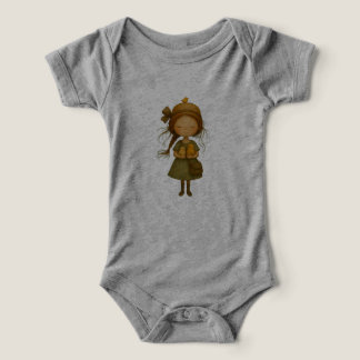 Autumn Grey Girl DTG Kinderoutfit