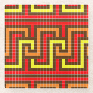 Autumn grikey Red Yellow Orange Glasuntersetzer