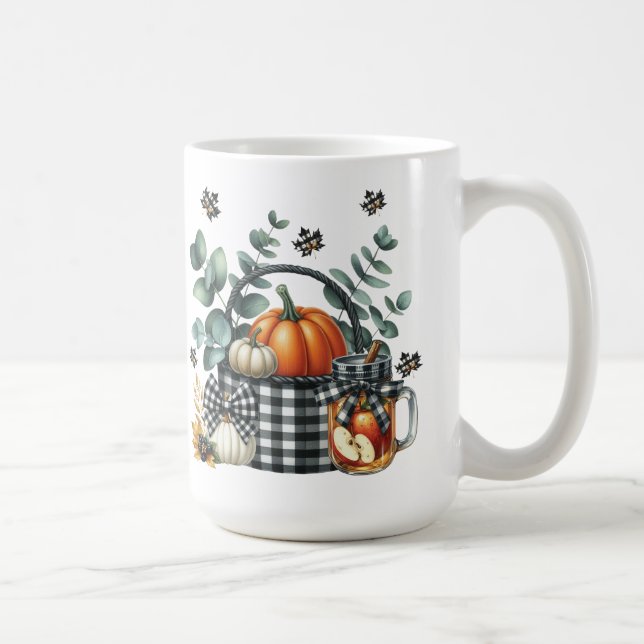Autumn Harvest Clock Kaffeetasse (Rechts)
