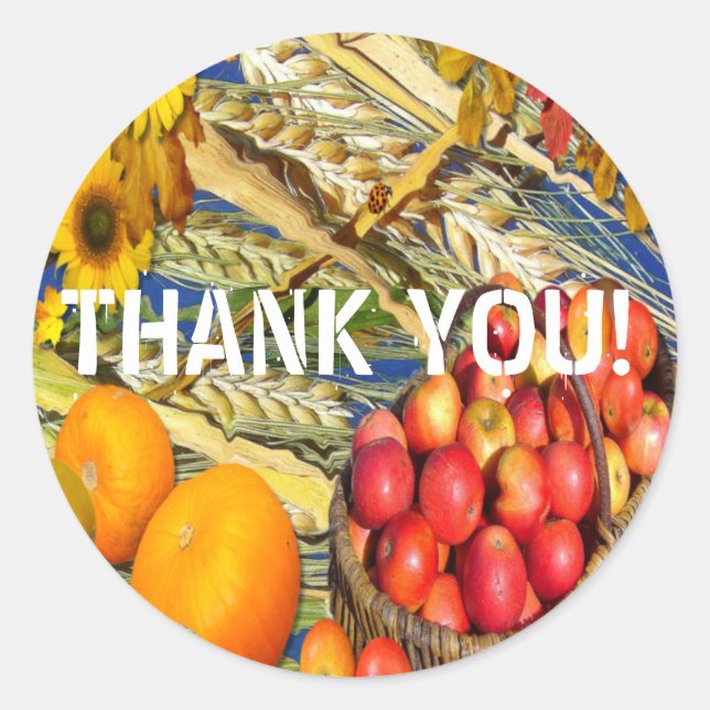 AUTUMN HARVEST ~ Dichtungen/Aufkleber Runder Aufkleber (Vorderseite)