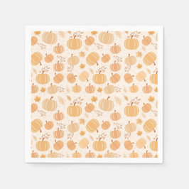Autumn Harvest Pumpkin Pastel Baby Showroom 2 Serviette