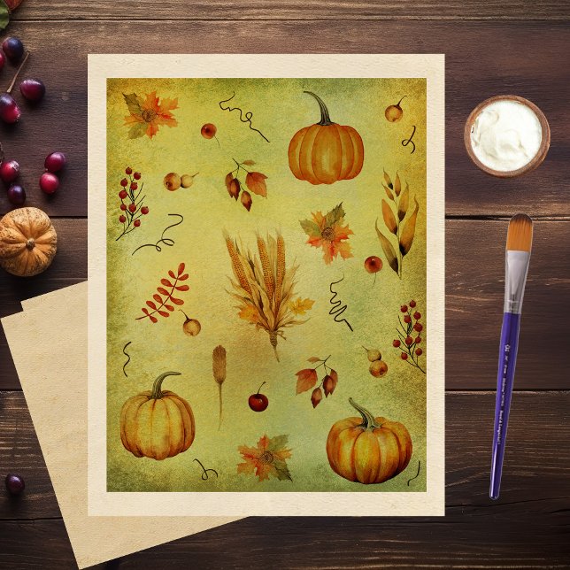 Autumn Harvest Scrapbook Paper (Von Creator hochgeladen)