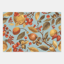 Autumn Harvest Wrapping Paper Set Geschenkpapier Set