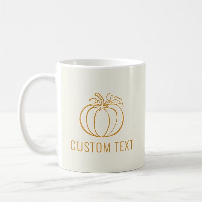 Autumn Herbst Pumpkin Erntedank Design Kaffeetasse (Links)