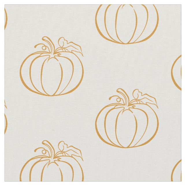 Autumn Herbst Pumpkin Erntedank Design Stoff (Nahaufnahme)