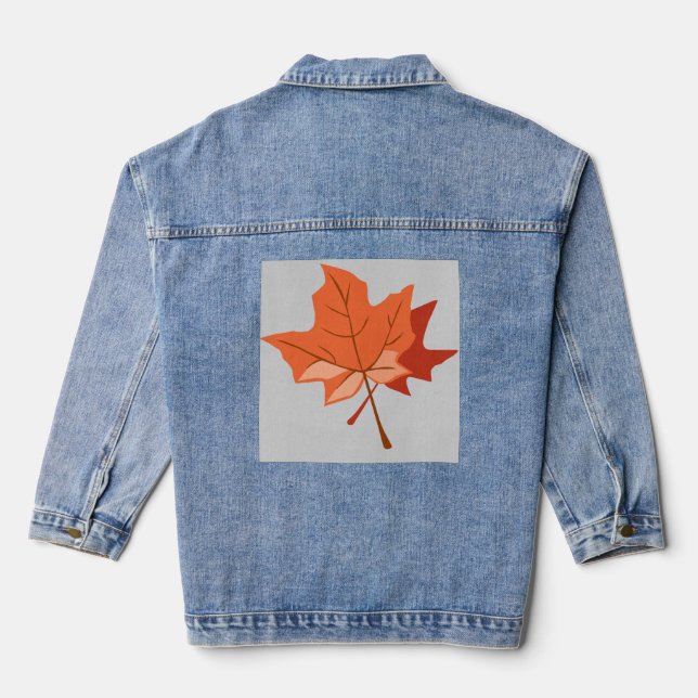 AUTUMN-HERBSTLAUB JEANSJACKE (Rückseite)
