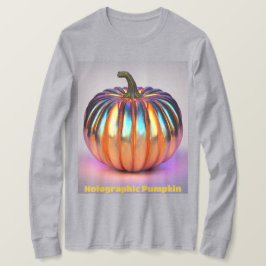 Autumn Holographic Pumpkin T - Shirt