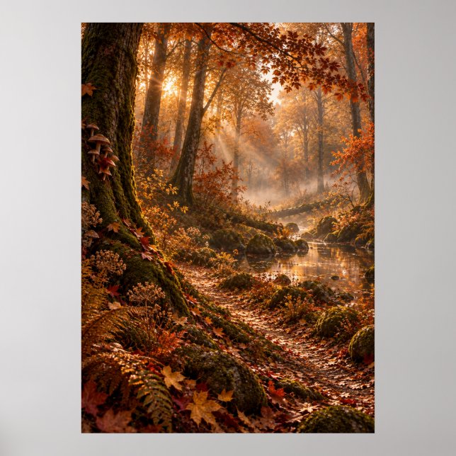 Autumn in the Fourfold Forest Poster (Vorne)