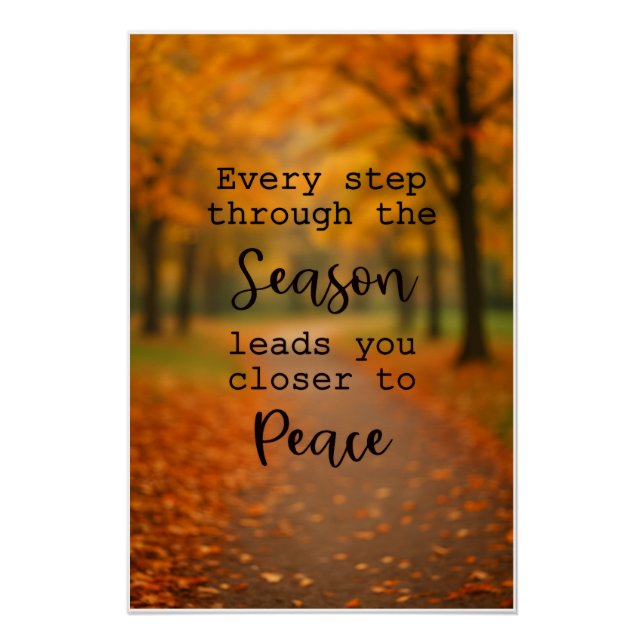 Autumn Inspiration Poster (Vorderseite)