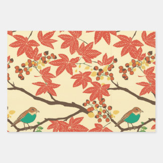 Autumn is changing colors geschenkpapier set