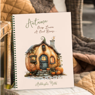 Autumn Ivy Pumpkin House personalisieren Sie benut Notizbuch