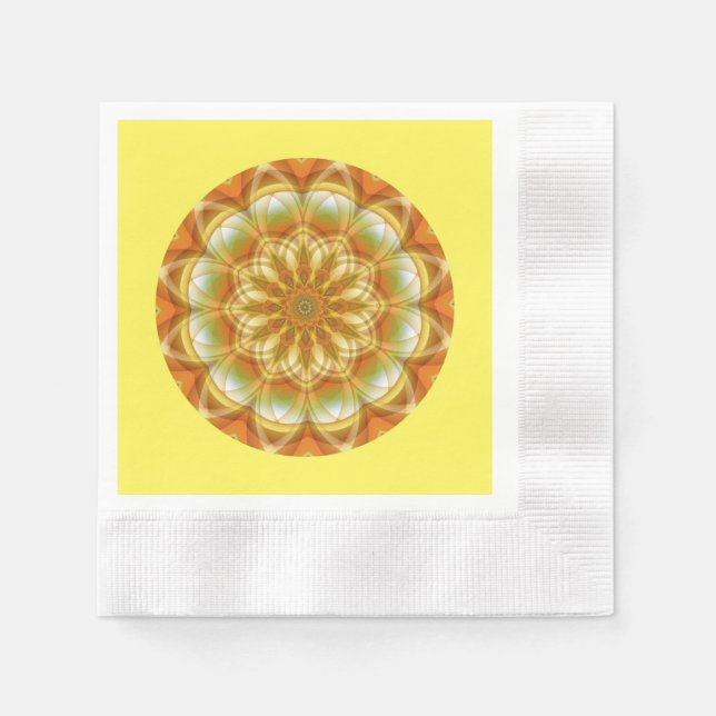 Autumn Kaleidoskop Serviette (Vorderseite)