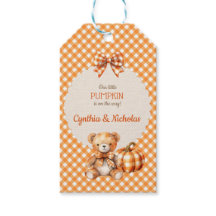 Autumn Kariert Teddy Bären Pumpkin Blätter