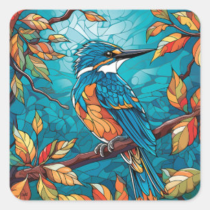 Autumn Kingfisher Sticker