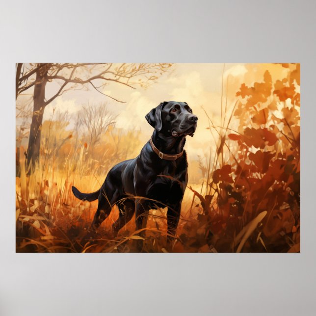 Autumn Labrador Poster (Vorne)