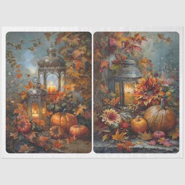 Autumn Lanterns Seidenpapier (Vorderseite)