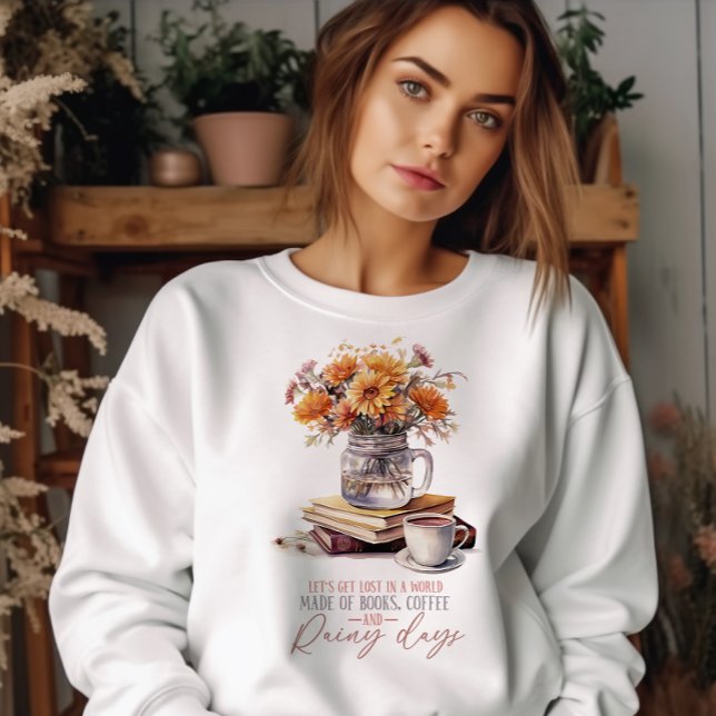 AUTUMN LASSE IN EINER WELT AUS BÜCHERN VERLOREN SWEATSHIRT (Von Creator hochgeladen)