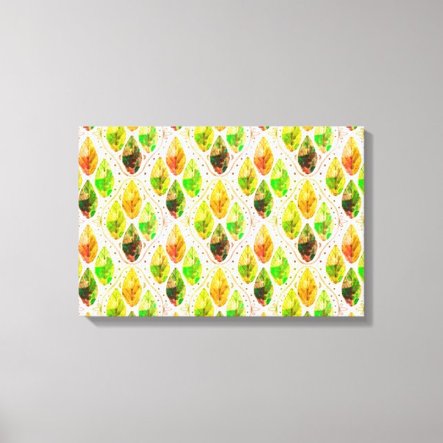Autumn Leaf Art Print Leinwanddruck (Vorderseite)