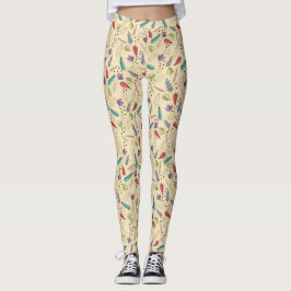 Autumn Leaf Medley Colorful Fall Leggings