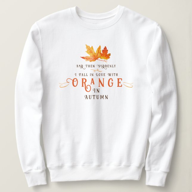 Autumn Leaf Orange Sweatshirt (Design vorne)