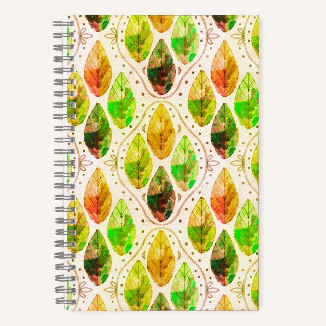 Autumn Leaf Spiral Notebook Notizbuch (Vorderseite)