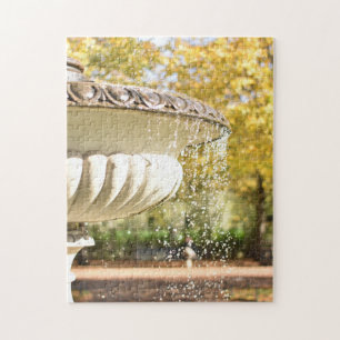 Autumn Leaves and Fountain Regent's Park London UK Puzzle