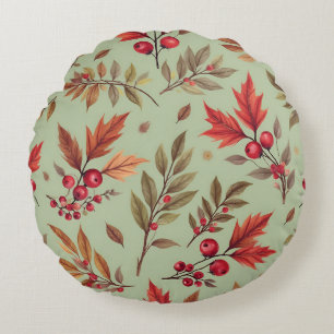 Autumn Leaves, Author Natasha Us Rundes Kissen