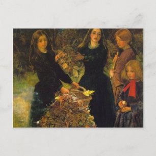 Autumn Leaves By Sir John Everett Millais Postkarte