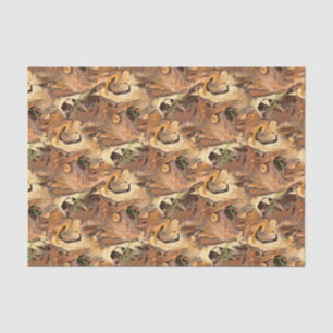 Autumn Leaves Camo Nature Abstract Fotografie Seidenpapier