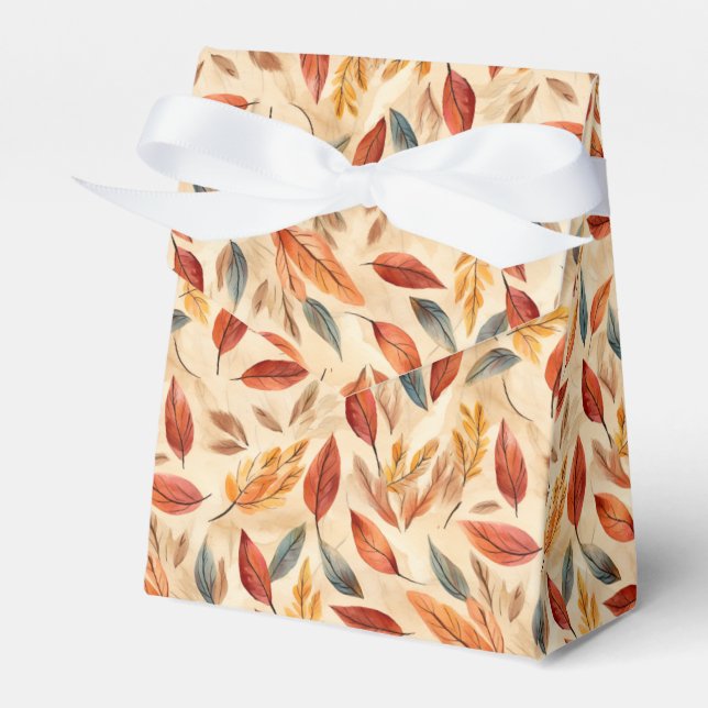 Autumn Leaves Favor Gift Box Geschenkschachtel (Vorderseite)